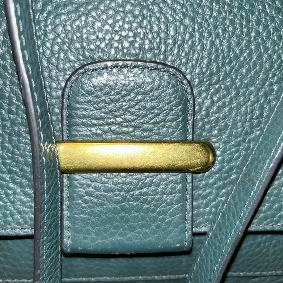 Pre loved pebbled leather fossil crossbody handbag - Picture 3 of 16